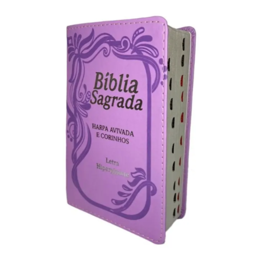 Biblia Feminina Evangelica Letra Hipergigante Harpa Corinhos